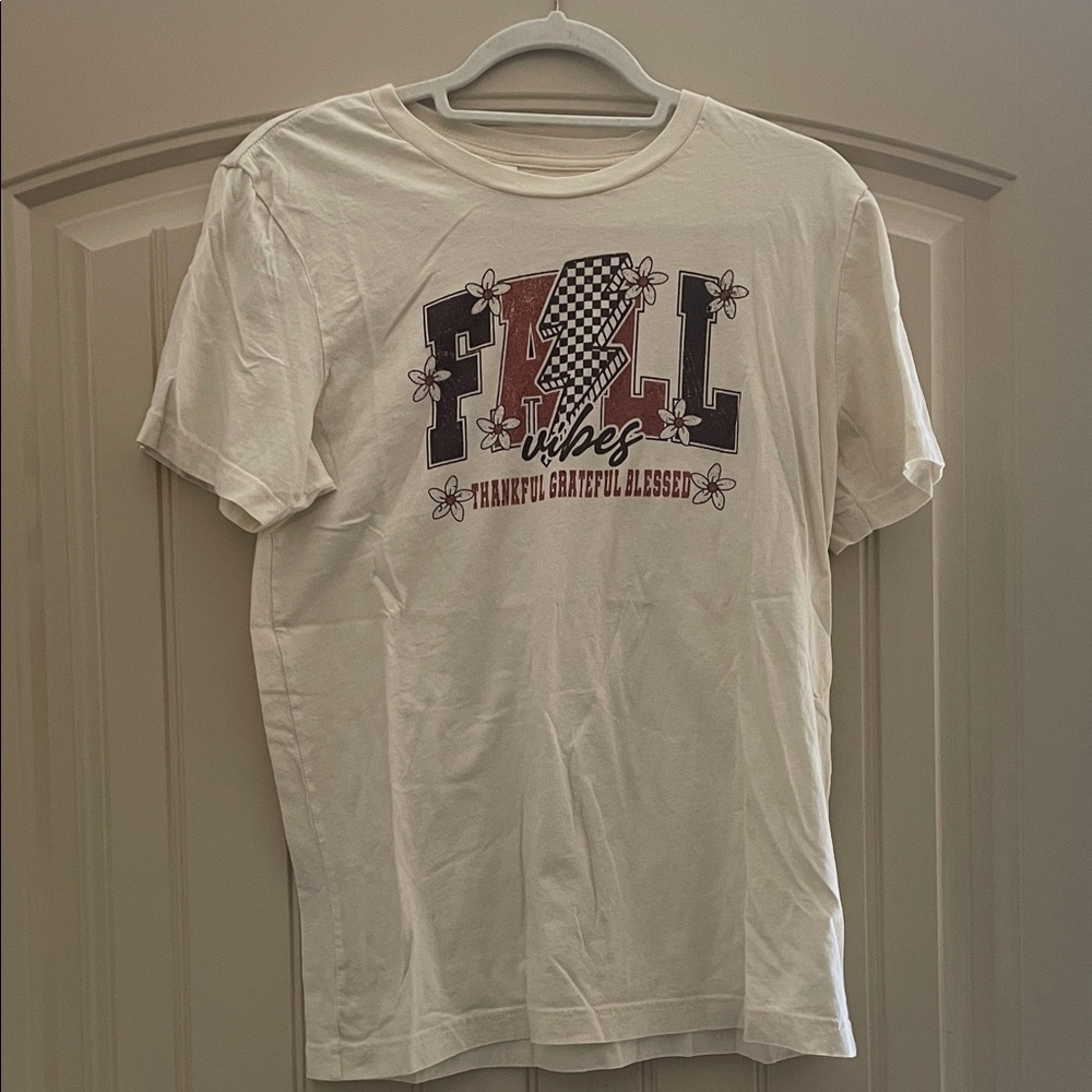Bella Canvas Fall Vibes Graphic Tee - White